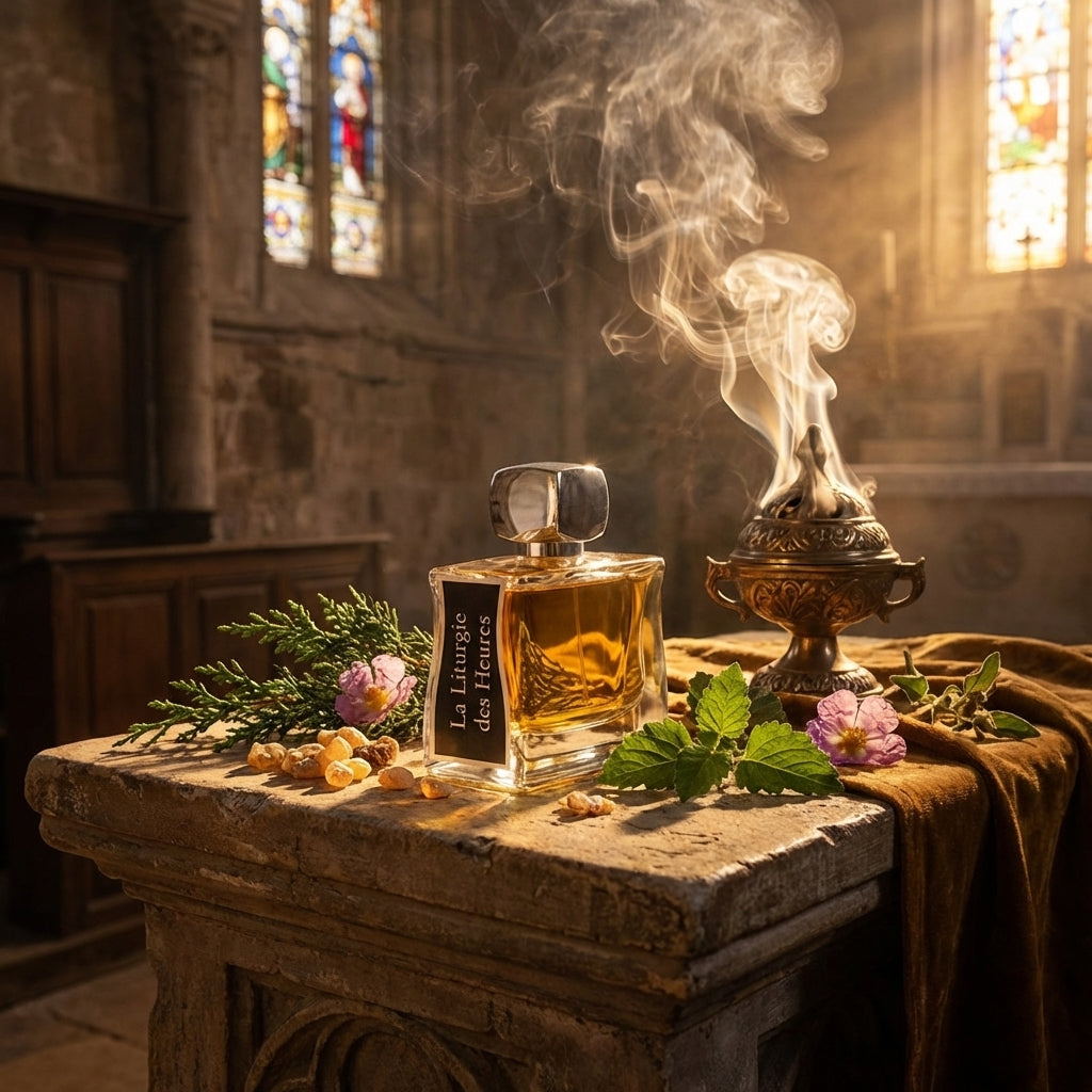 Atmospheric scene of La Liturgie Des Heures by Jovoy